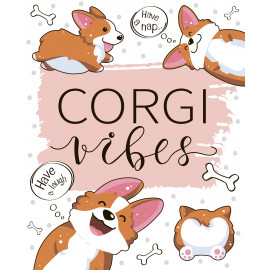 Блокнот позитивного настроения. CORGI VIBES